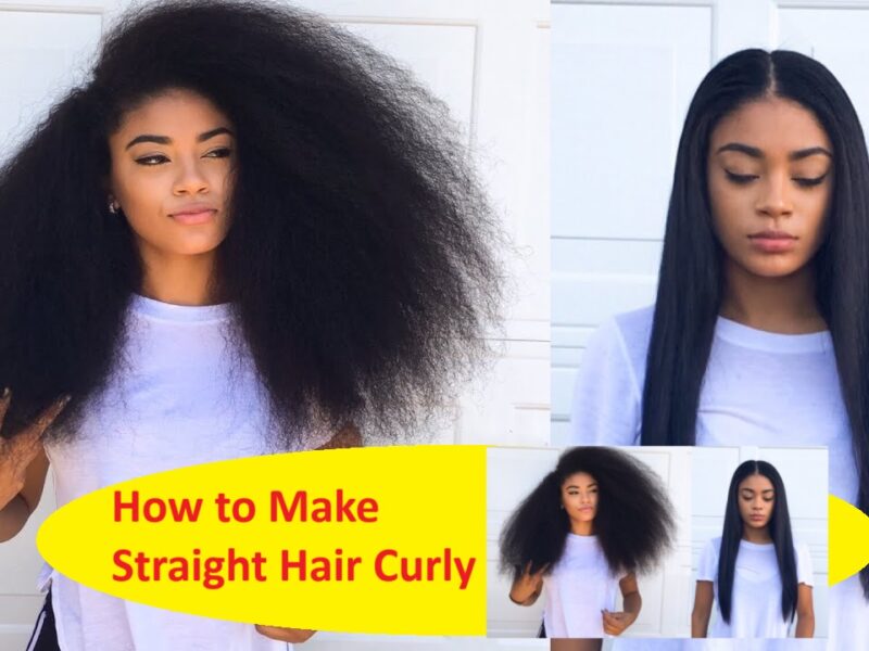 How to Make Straight Hair Curly